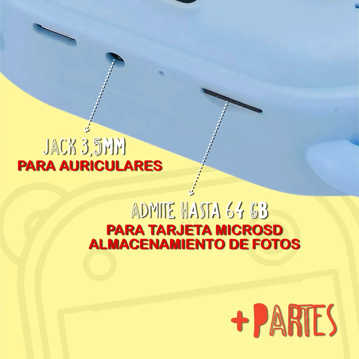 CÁMARA INSTANTÁNEA CON IMPRESIÓN TÉRMICA PARA NIÑOS