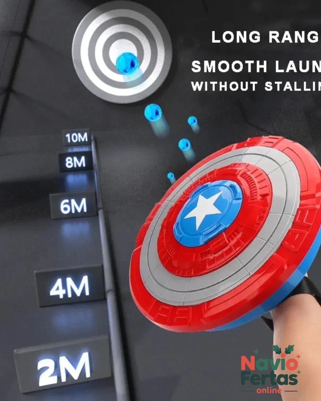 🔵 Escudo lanzador de Hidrogel del Capitán América ® 🛡️