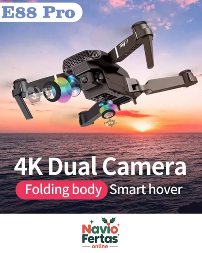 🚁📸 Drone E88 con Doble Cámara HD 🔥
